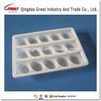 Plastic blister pp food tray with divided cavity for cookie packaging